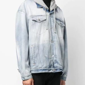 VETEMENTS Hooded Denim Jacket